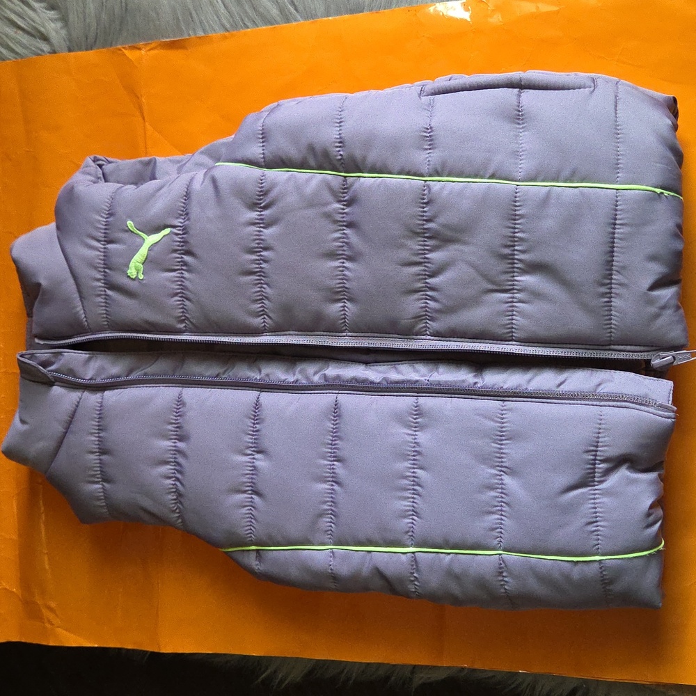 Puma Little Girl Puffer Vest Lilac